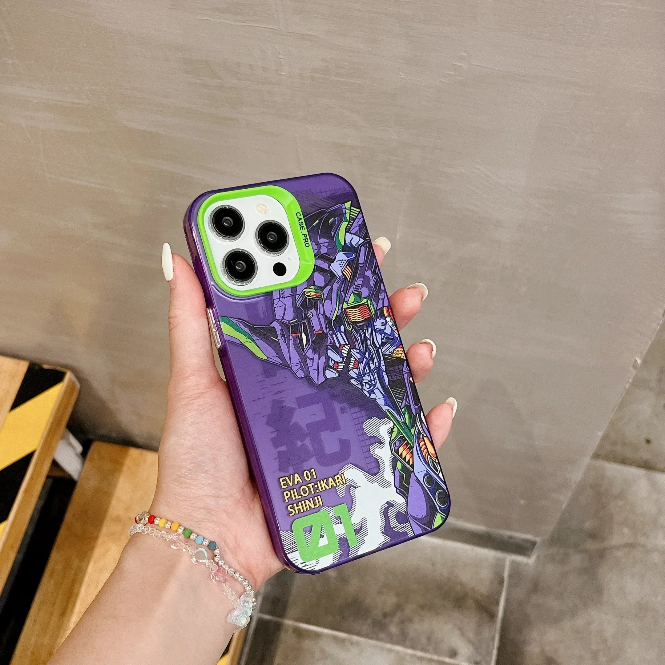 Cartoon Anime Ikari Shinji Fighter EVA-01 Matte Cover Case For iPhone 15 14 13 12 11 Pro Max Shockproof Protective Phone Case Moonlight Shines. 