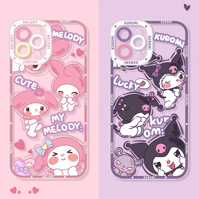 My Melody Kuromi Case For Realme 6 7 7i 8 8i 9 10 Pro Plus C11 C15 C20 C21 C21Y C31 C35 C55 GT Neo 2 Pro 5 SE Silicone Cover