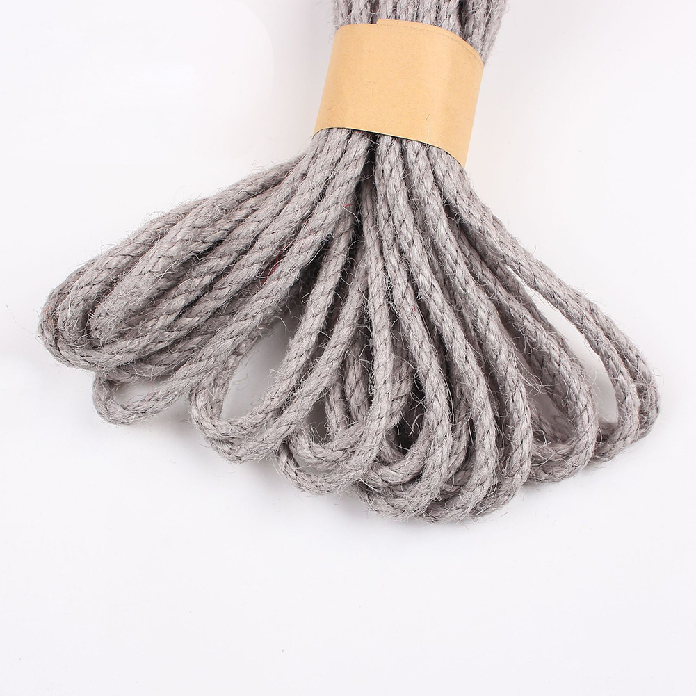Qiunery Jute Twine For Cat Tree Tower 5mm Cat Scratcher Replacement Rope For Cat Scratching Post Crafts Gardening Hammock Home Decor(33FT). 