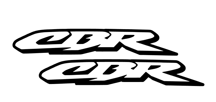Cbr logo Sticker for bike
