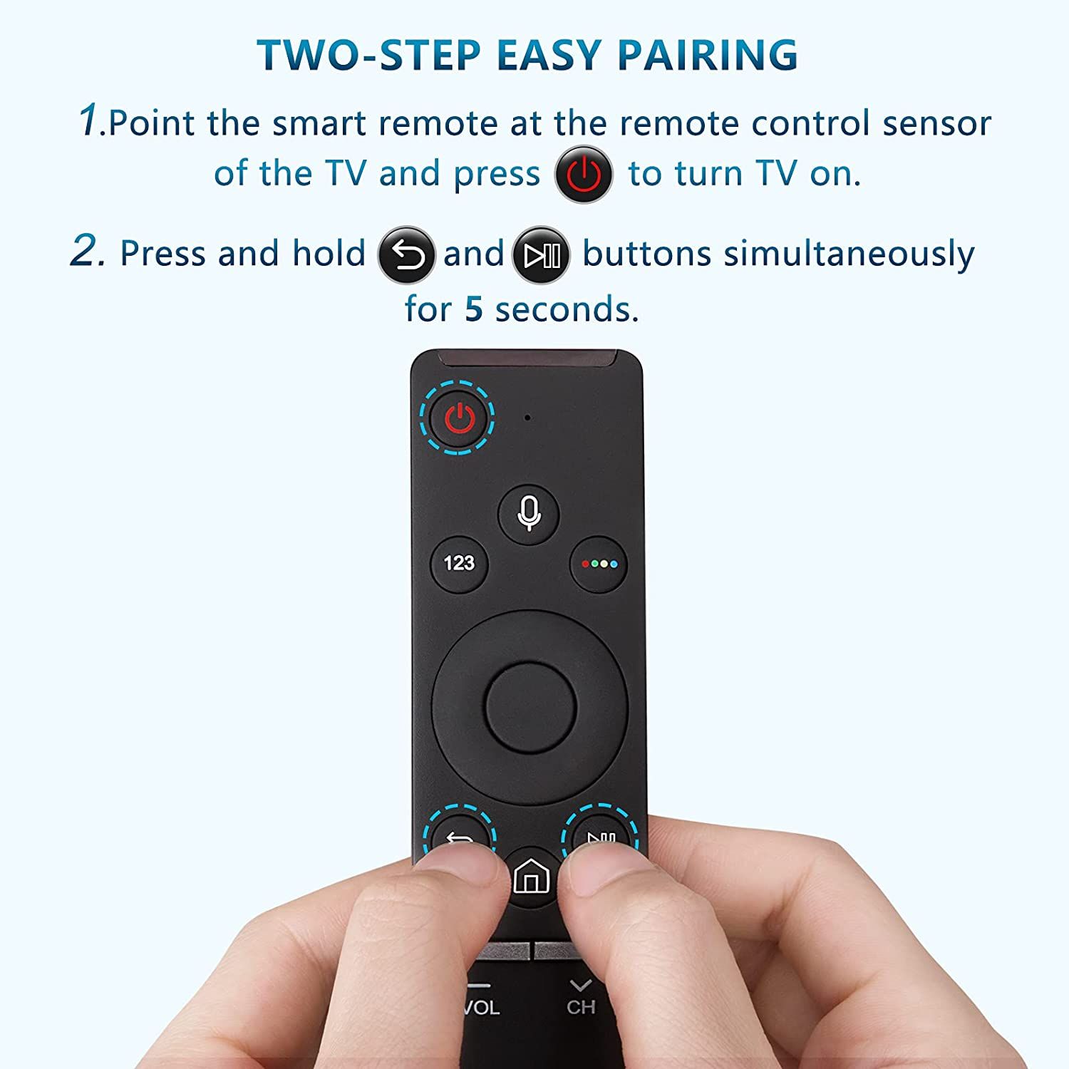 Samsung Voice Remote For Smart QLED UHD Frame Curved TV With Bluetooth Function. 