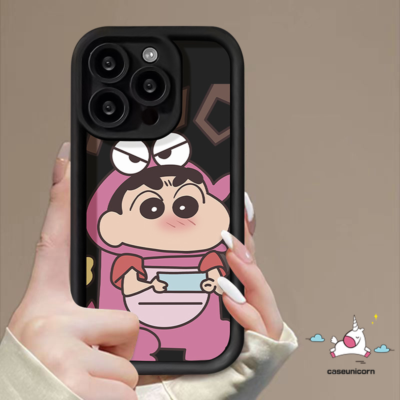 Cute Comic Crayon Shin-Chan Cartoon Case Compatible for IPhone XS MAX 15 11 12 7 8 Plus 14 13 15 Pro Max 6S 6 7 8 Plus XR X SE 2020 Crocodile Funny Case Soft Cover. 