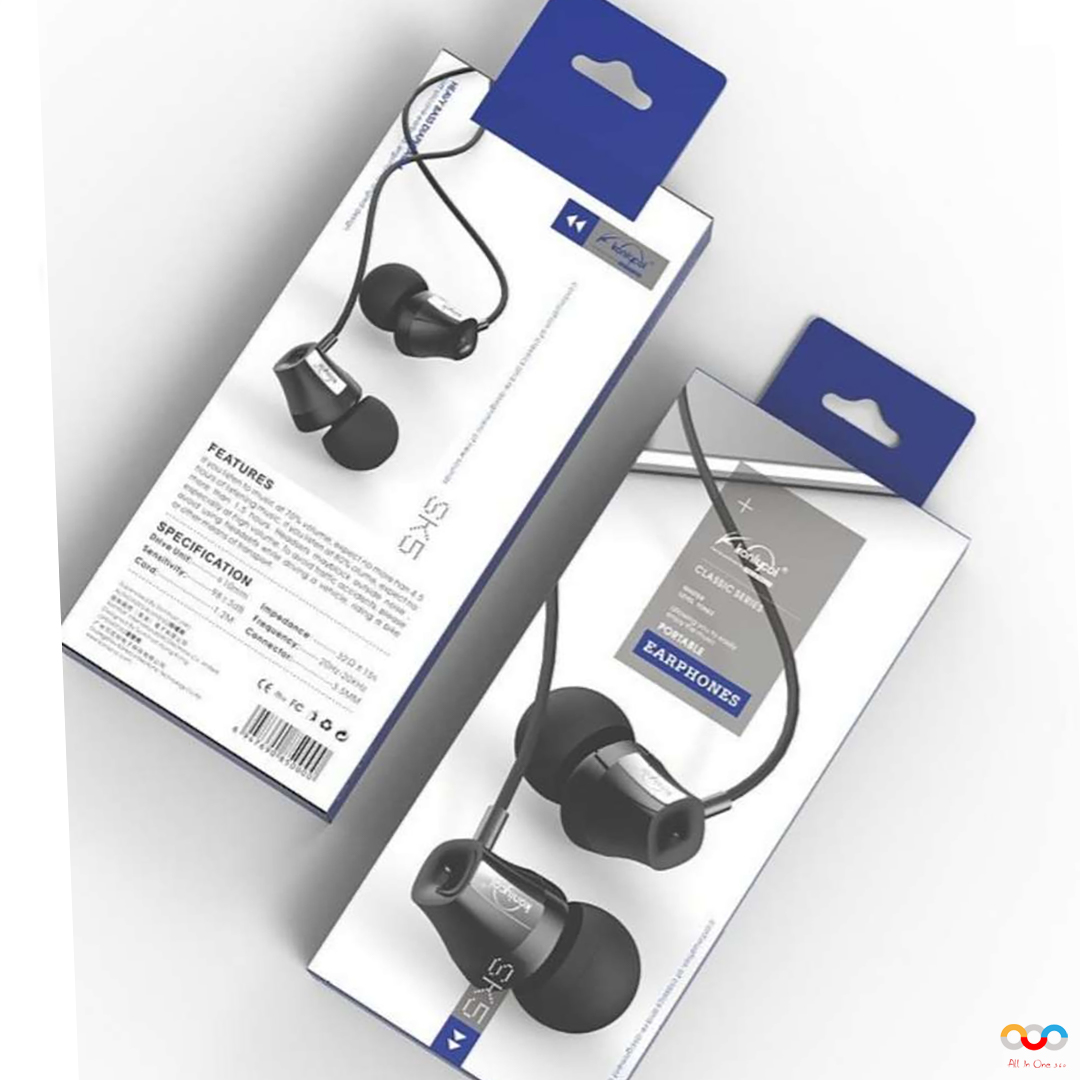 Koniycoi Wired Stereo Earphone SK5 Bass Sound Earphon Daraz .bd