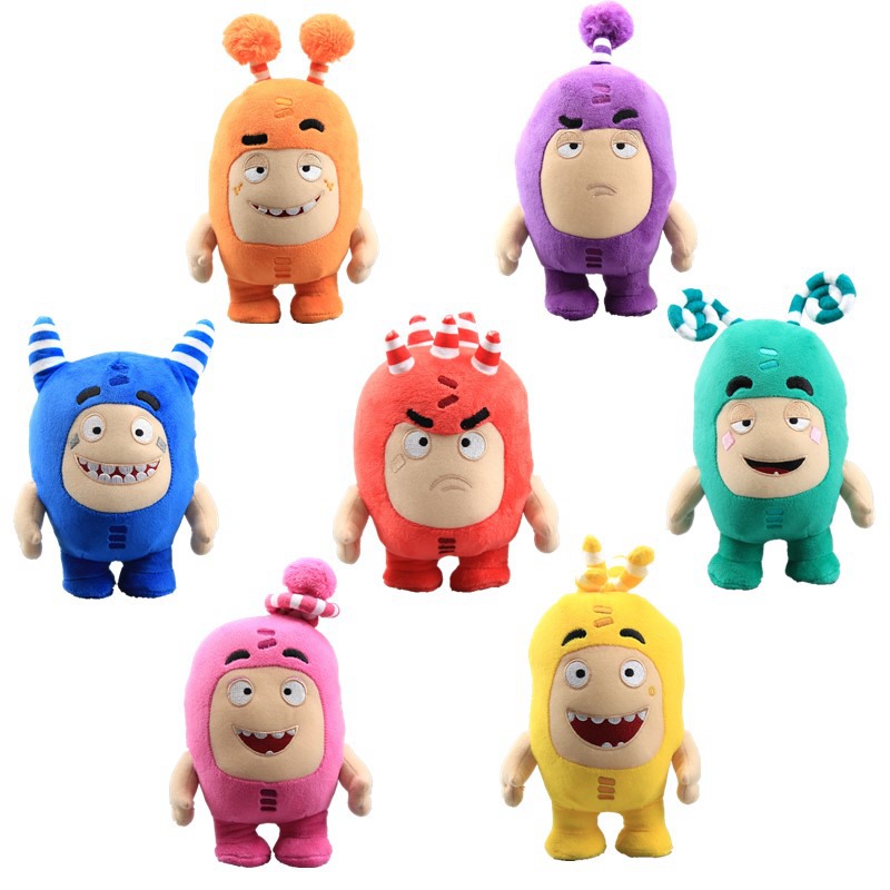 Soft Plush 18cm Oddbods Cuddly Toy Newt Bubbles Pogo Zee Jeff Slick Fuse Plush. 