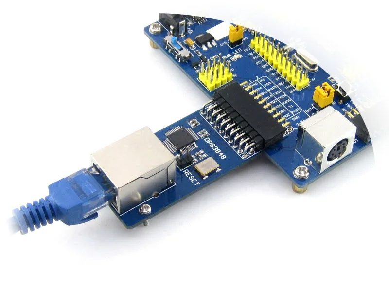 Waveshare DP83848 Ethernet Board Physical Layer Transceiver Evaluation Development Board Module Kit with RJ45. 