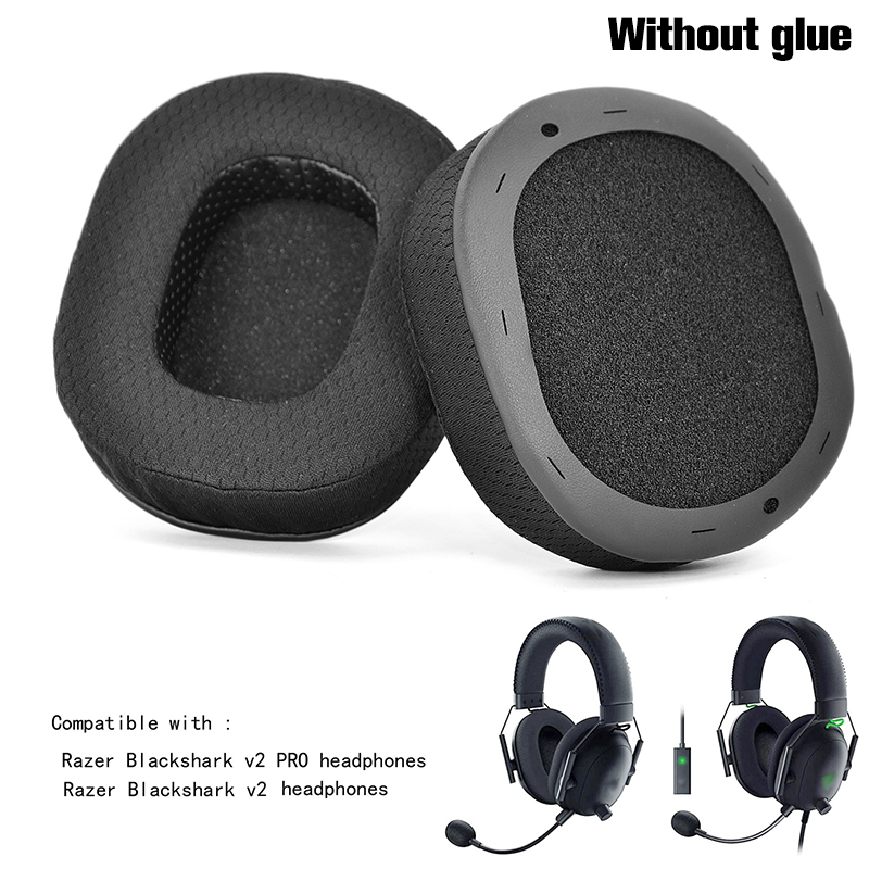 Replacement Ear Pads Cushions Replacement Compatible with Razer BlackShark V2 Pro / V2X Wireless Gaming Headset Hudduo