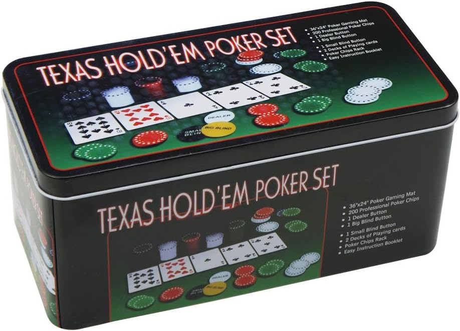 Professional Set 200 Chips Metal Box