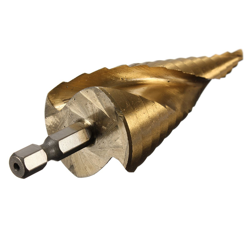 3 tlg HSS Step Drill Bit Drill Set 4-12mm/ 4-20mm/ 4-32mm -  as shown. 