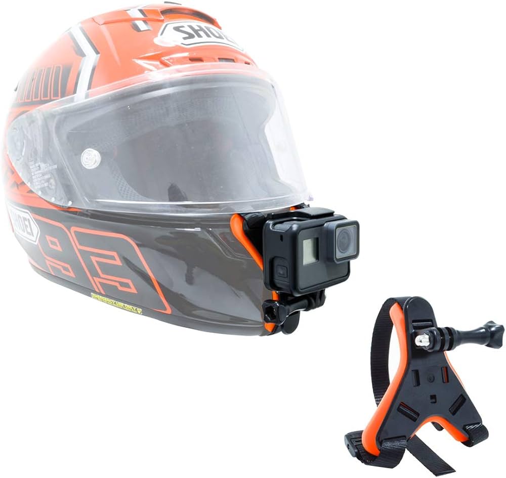 Helmet Chin Mount With Mobile Holder (Action Camera Mount +Mobile Mount) Action Camera Helmet Mount Use for Smart Phone, Hero Go Pro. 
