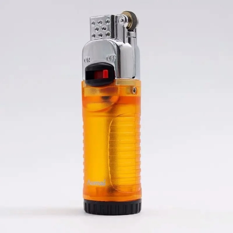 Aomai Am7102 Grinding Wheel Transparent Inflatable Floating Fire Lighter New Exotic Lighter Creative Personality Lighter. 