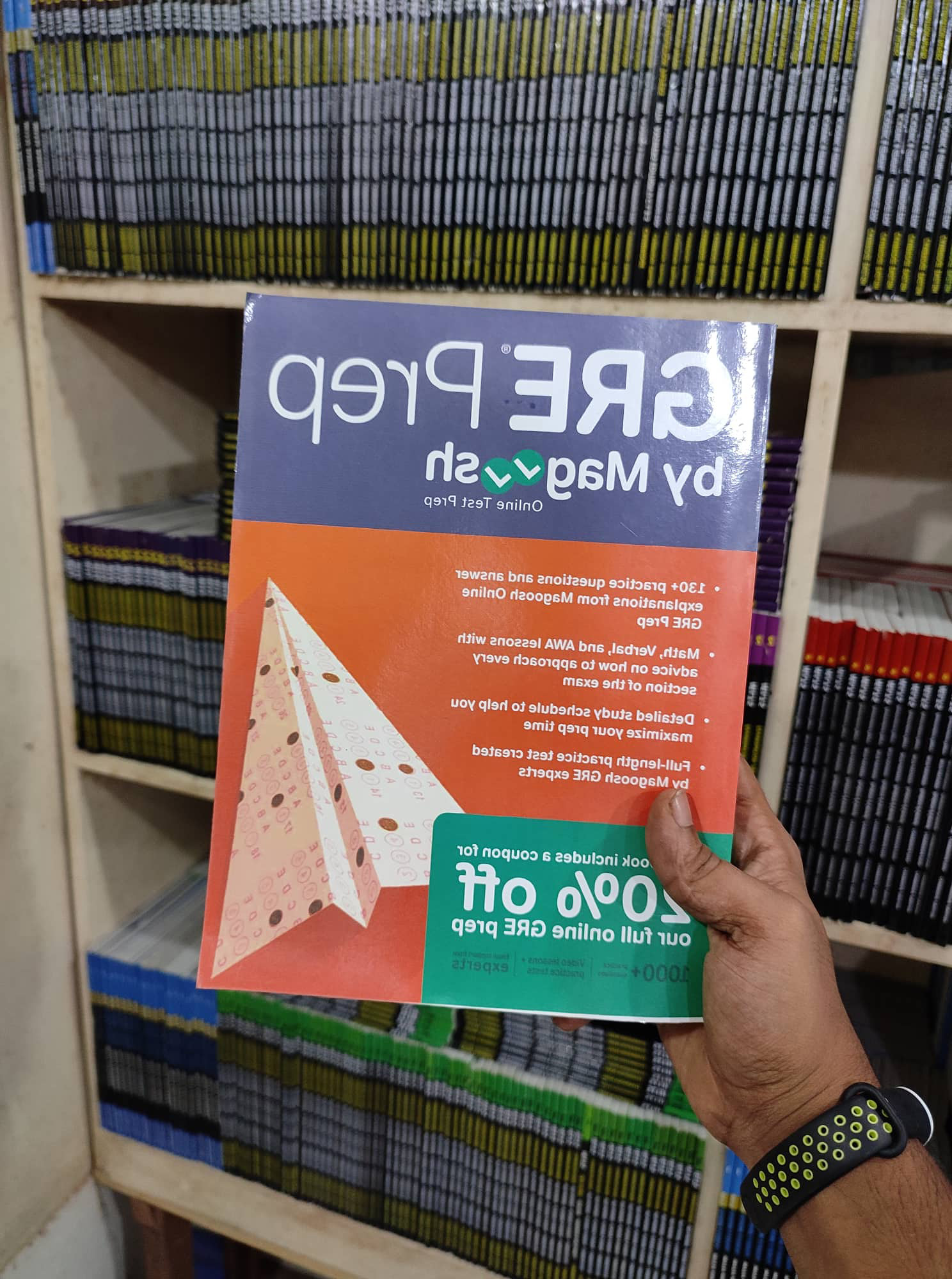 GRE Prep by Magoosh (White Print). 