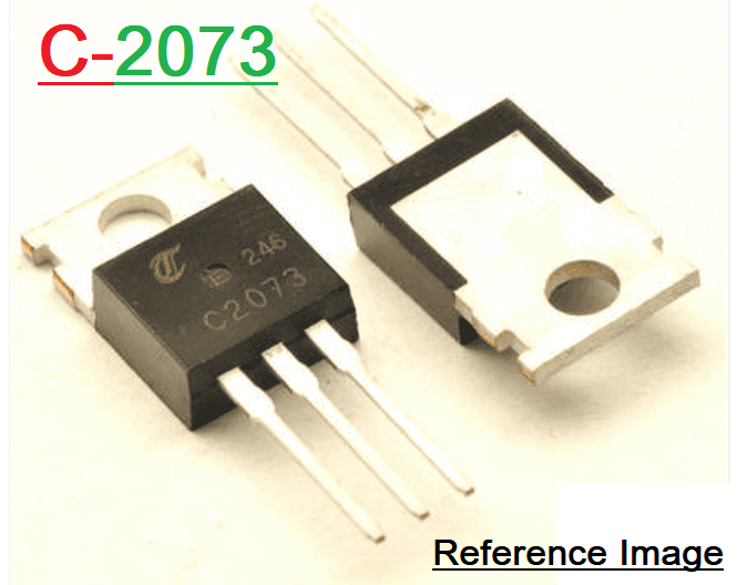 2Pcs- C2073 2SC2073 2SC 2073 NPN Transistor 150V 1.5A 25W Silicon Plastic Bipolar Power Transistor TO-220 General Purpose Amplifier 3Pin Leads . 
