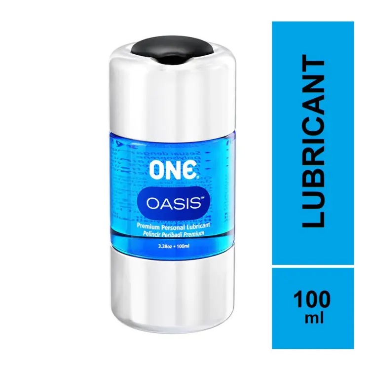 ONE OASIS Personal Lubricant with Skore Chocolate Flavoured 1500+ Dots Condoms 10's Pack- 100ML. 