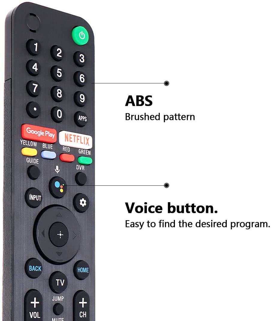 Sony Voice Remote Controller RMF-TX500U for Sony Smart TV Bluetooth Remote for Android 4K Ultra HD LED Internet KD XBR Series UHD LED. 