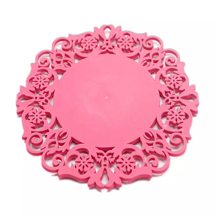 2 Pcs Silicone Dining Table Mats, Coffee Mug  Placemat High Temperature Resistant Thickening Anti-Scalding Insulation Pad. 