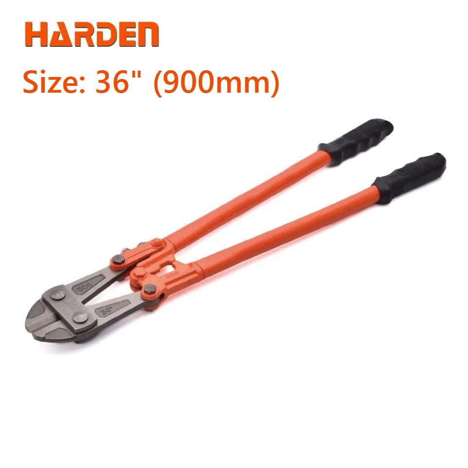 Harden 36" Bolt Cutter Professional T8 Alloy Steel Blades Bolt Cutter, Heat-Treated, High Hardness and Shear Sharp, Ergonomics TPR handle