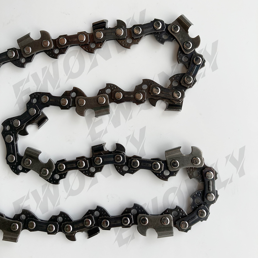 12 Inches Chainsaw Chain, Replacement Chain For Cordless Electric Portable Mini Chainsaw, Guide Saw Chain 3/8" Pitch.043" Gauge 45 Drive Links Replacement Chain. 