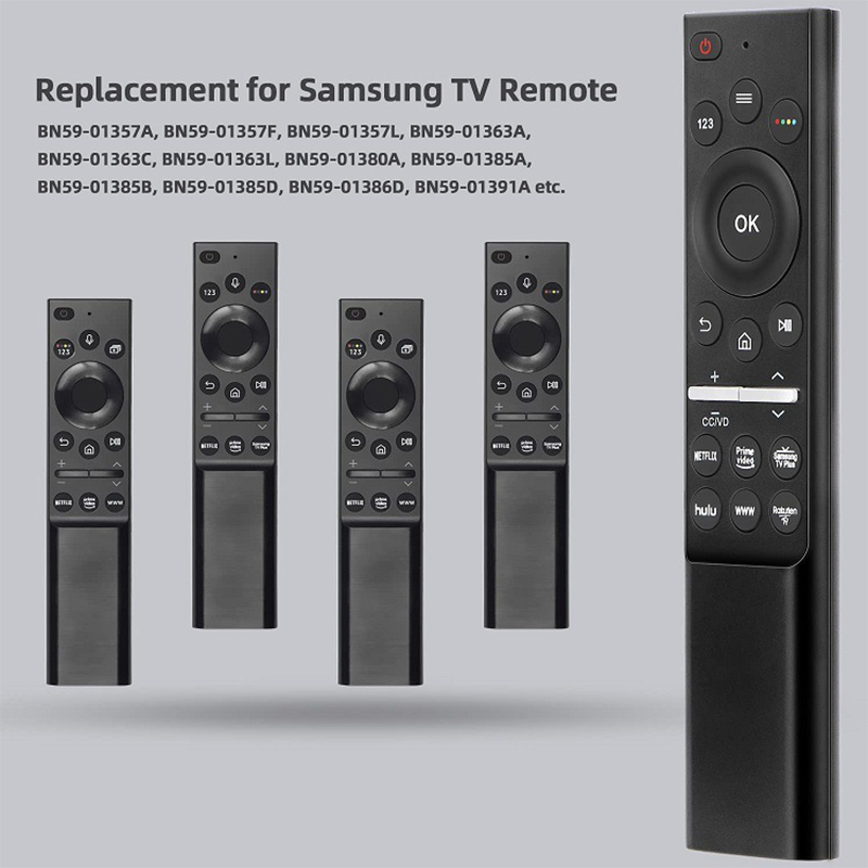 2023 New Universal Bluetooth Voice Remote Control Compatible With Samsung LED QLED 4K 8K UHD HDR Smart TVs Netflix Prime Video Eatop. 
