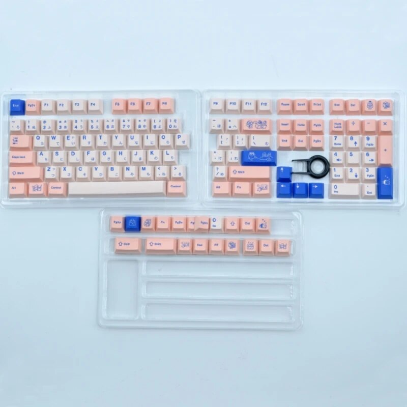 GMK English and Japanese 129 Keys POCO Cherry Profile PBT Mechanical Keyboard with GMK Keycaps for Gaming Keyboard Custom ISO. 