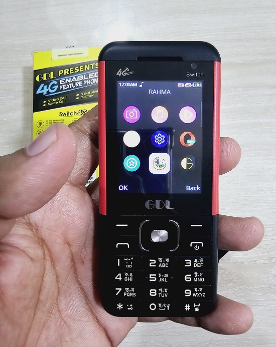 GDL Switch 4G LTE Smart Feature Phone Video Call FB. 