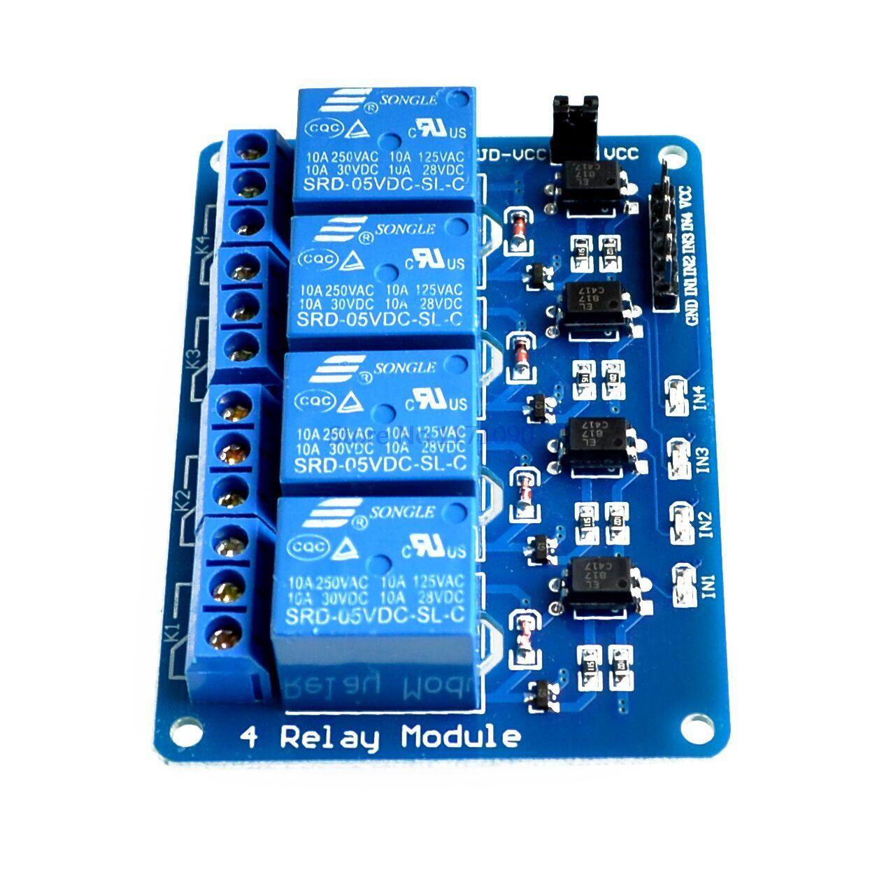 RELAY MODULE 5V 4 CHANNEL. 