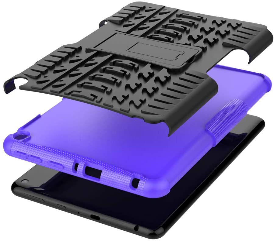 for Kindle Fire HD 8 Case, for Kindle Fire HD 8 Plus Case, Shockproof Dual Layer Rugged Rubber Hybrid Hard/Soft Impact Armor Defender Protective Case with Kickstand for Kindle Fire HD 8 Tablet (10th Generation, 2020). 