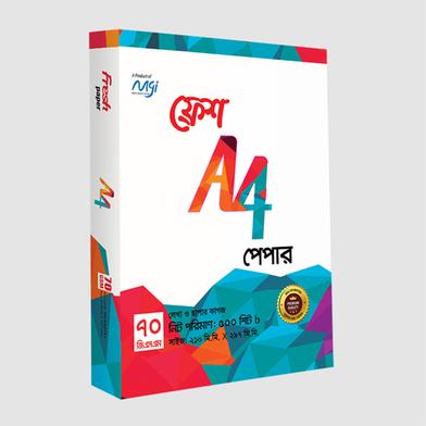 Fresh A4 Size Paper - 70 GSM, 500 Sheets (1 Ream) for Photocopy, Printing, and Daily Use (2). 