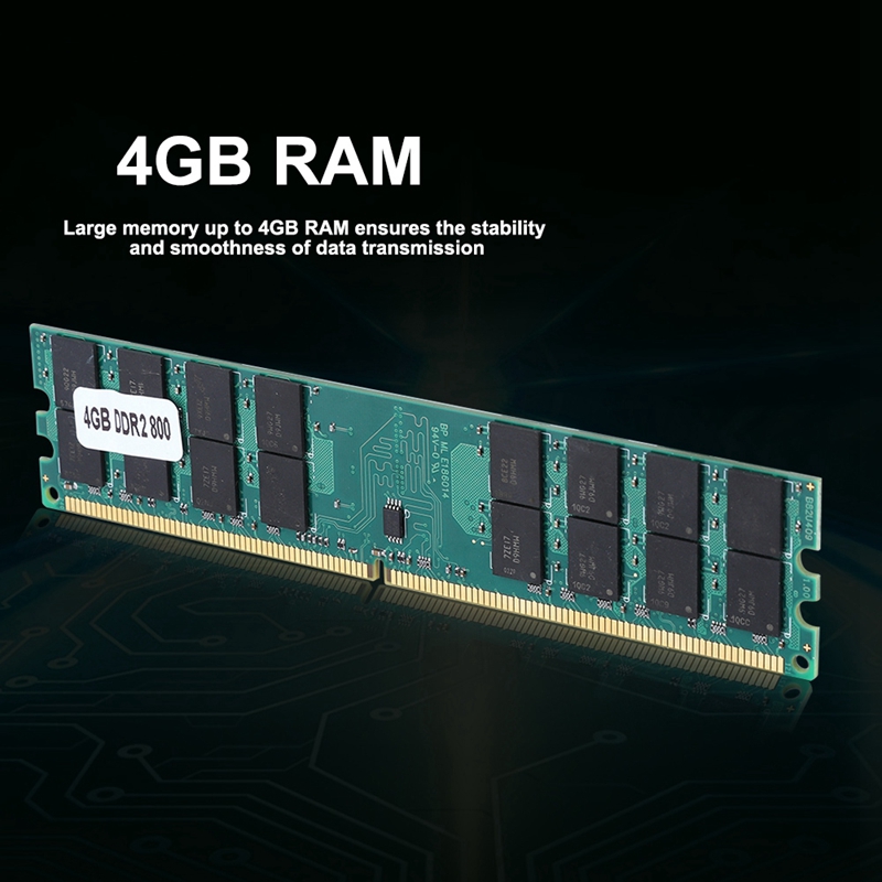 （NEW）4Gb 4G Ddr2 800Mhz Pc2-6400 Computer Memory Ram Pc Dimm 240-Pin Compatible Amd Platform for Amd Dedicated Desktop Memory. 