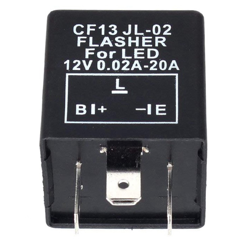 2X Car 3-Pin CF-13 Electronic LED 12V Flasher Relay Fix for Turn Signal Blinker. 