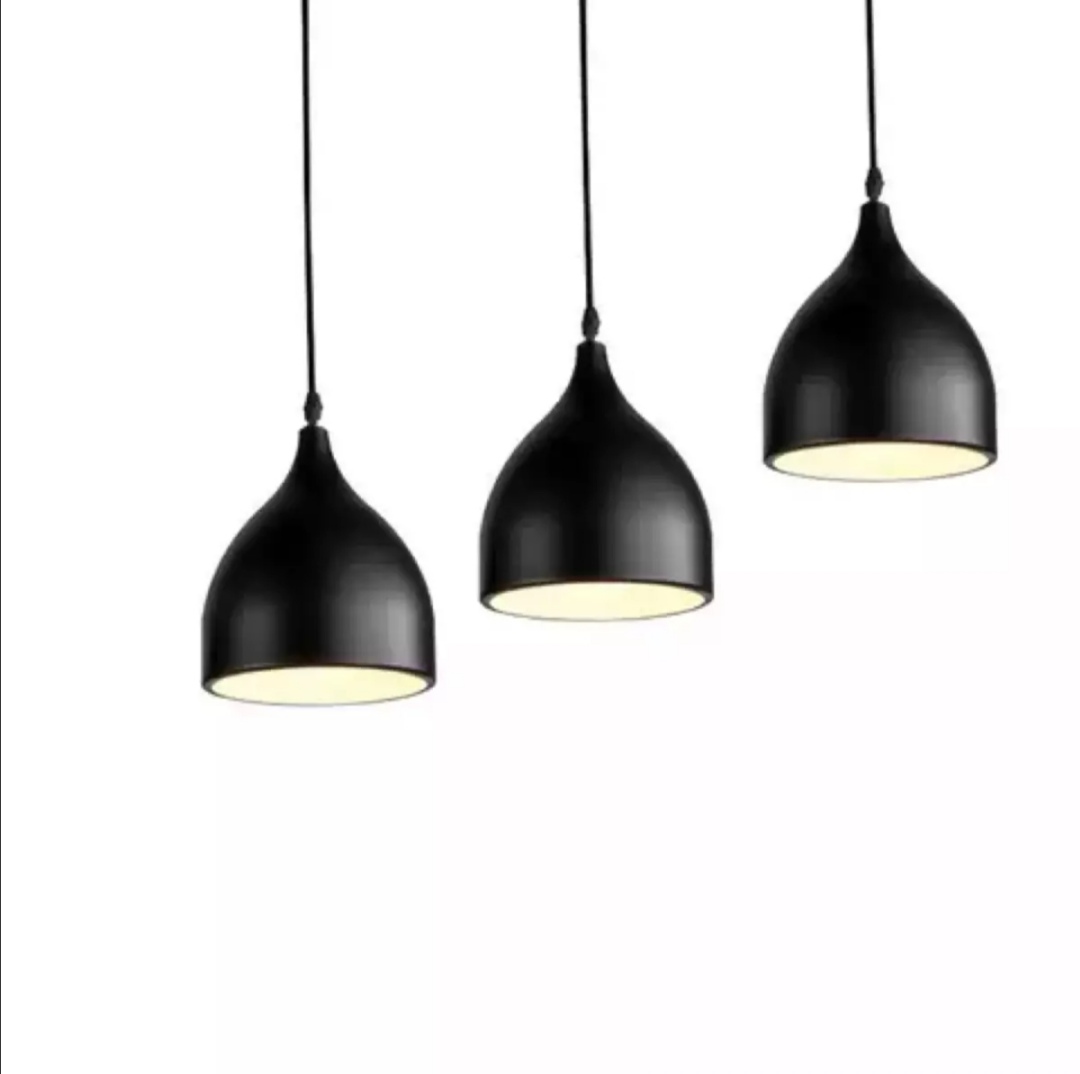 Hanging Light Shade Pendant Aluminium 3 pcs set