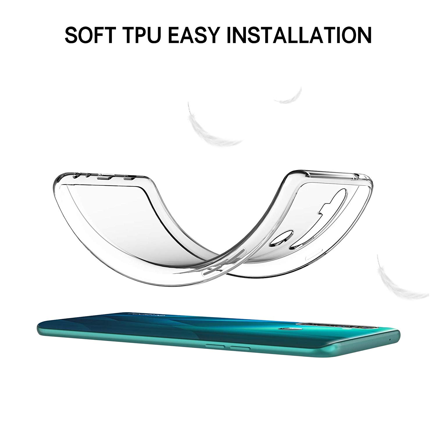 For OPPO Realme 5 Pro Ultra Slim Transparent Clear Soft TPU Case Cover