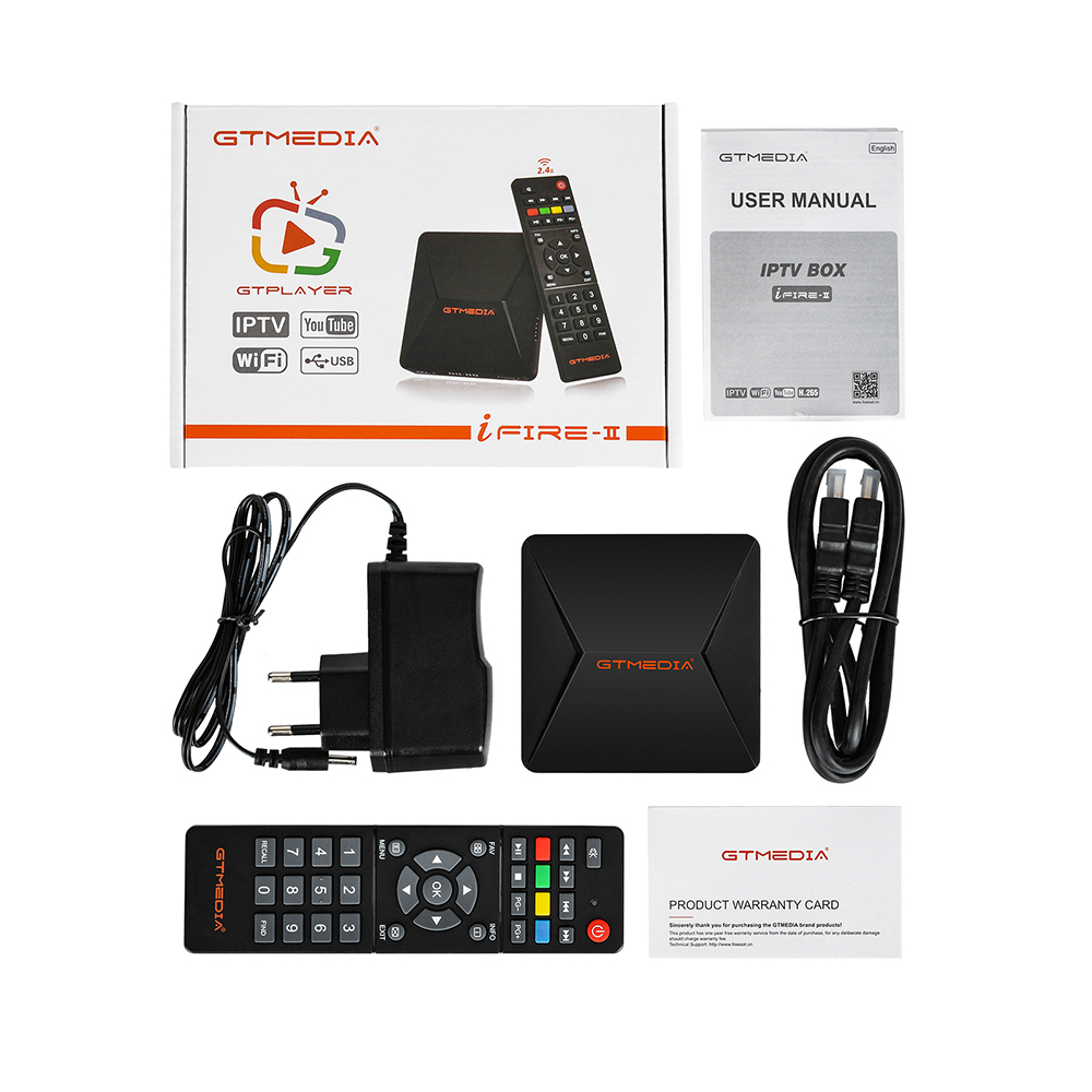 1PC GTmedia IPTV Box IFIRE II IFIRE 2 TV Box 4K HDR H.265 STB BOX Ultra HD Stable WIFI STB STOCK NOW. 