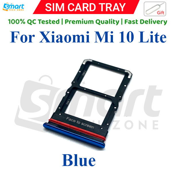 Xiaomi Mi 10/ 10 Pro/ 10 Lite/ 10t Lite/ 10t Lite Pro Sim Tray Micro SD Card Slot with Sim Ejector Pin Replacement Part. 