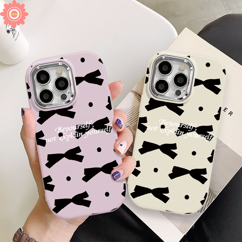 For Oppo A35 A57 A18 A38 A53 A16 A17K A15 A98 A58 A78 A77 A55 A12 A9 A74 A54 A5 A52 A15s A76 A7 A5s A3s A17 A11 Reno 5F 5 4F Fashion Candy Color Bowknot Plating Metal Lens Case. 