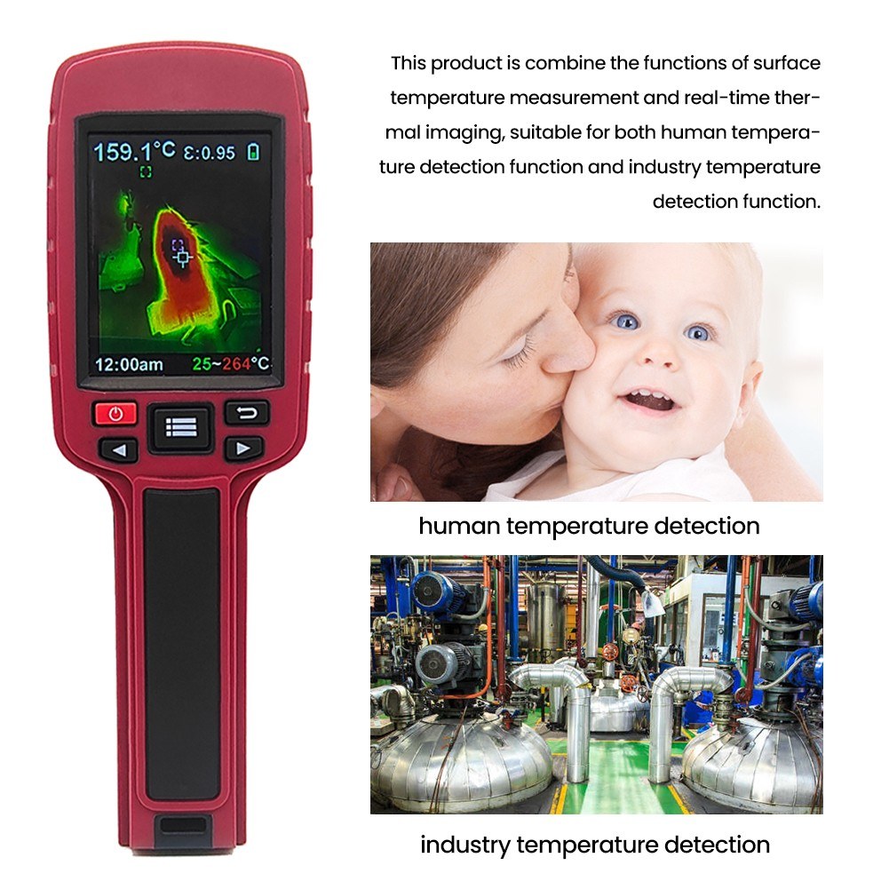 60x60 pixel infrared thermal image thermometer - multicolor. 