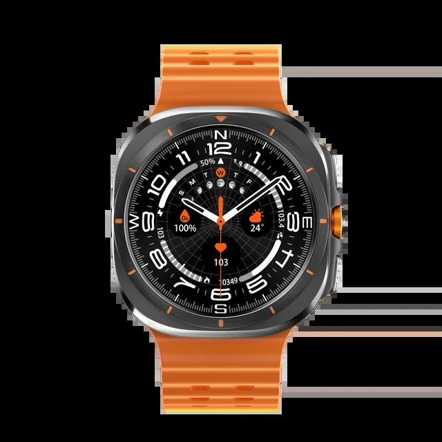 2024 Nieuwe S7 JS Watch 7 Ultra 1:1 47mm Smartwatch AMOLED-scherm Bluetooth-gesprek IP68 waterdicht Heren Smart Horloge voor Android iOS (WIT