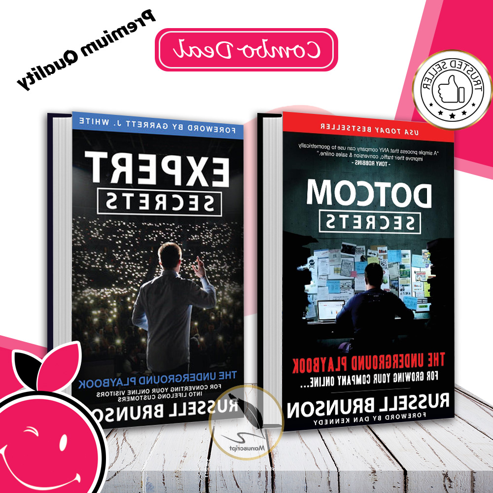 Expert Secrets, Dotcom Secrets (2 Books Combo by Russell Brunson). 
