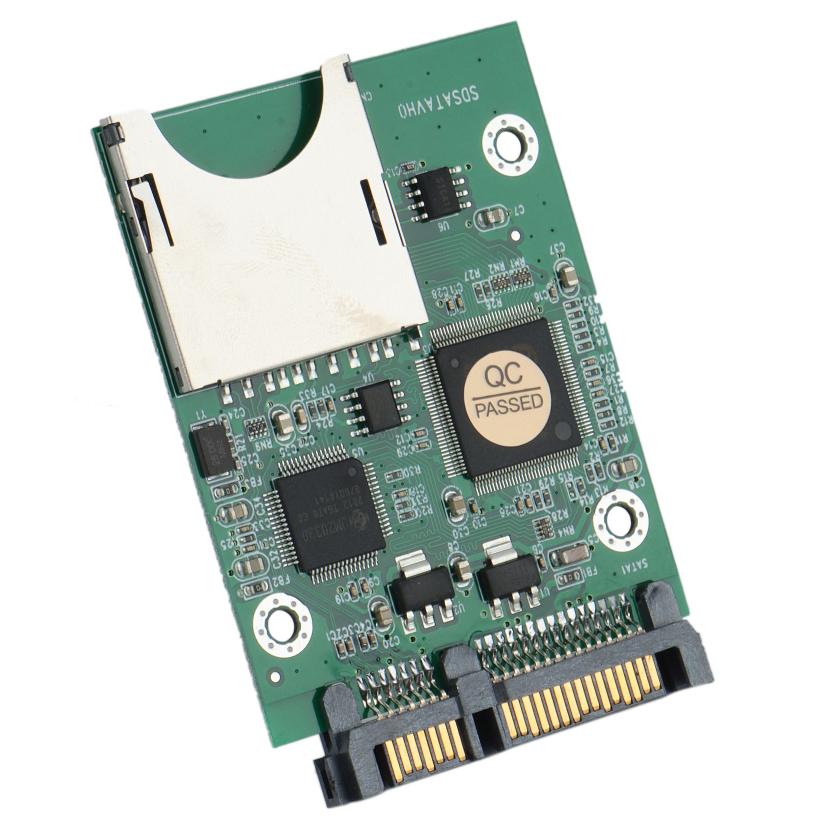 SRIWEN SD SDHC Secure Digital MMC Memory Card to 7+15P SATA Serial ATA Converter Adapter Easy Installation No Driver Required. 