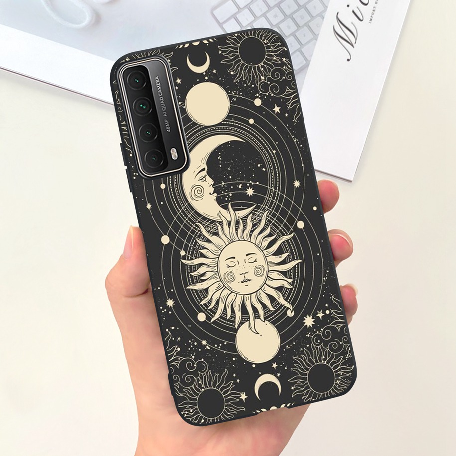 For Huawei P smart 2021 Case Cute Astronaut Shockproof Silicone Covers For Huawei Y7a PSmart 2021 PPA-LX1 PPA-LX2 PPA-LX3 Bumper. 