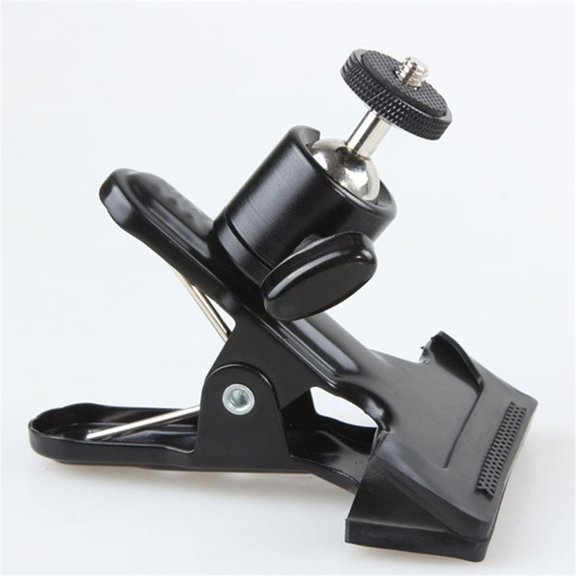 Multi-function Clip Clamp Holder Mount Tripod Head with Standard Ball Head 1/4 Screw photography accessories for Camera holder. 