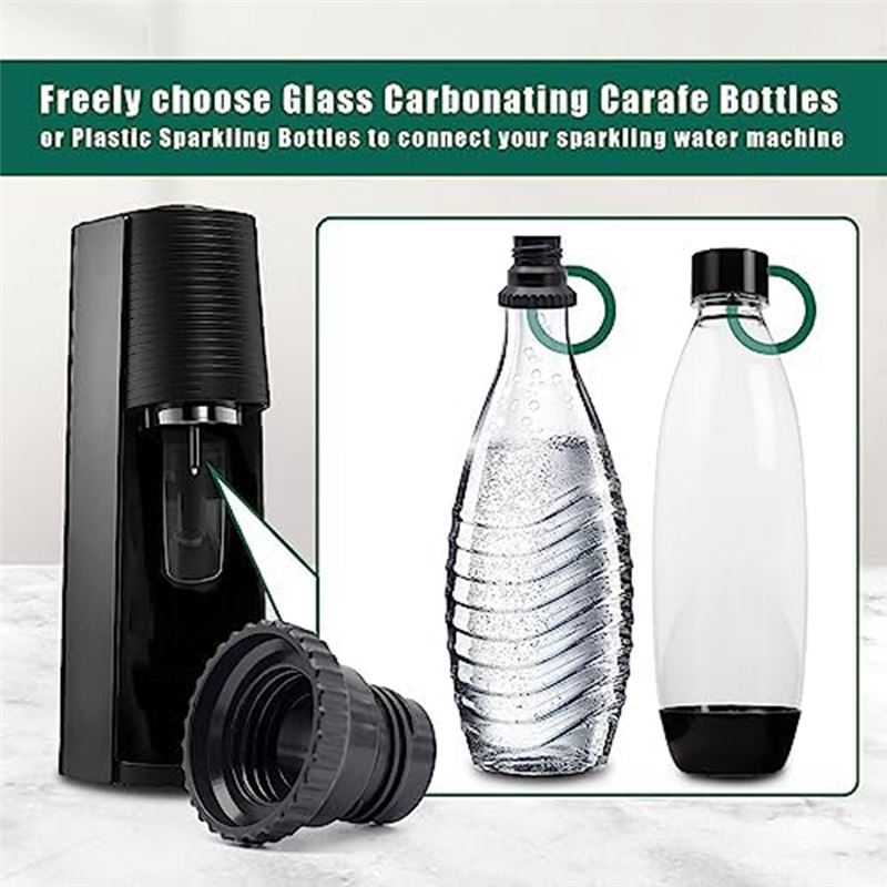 1 Piece Soda Streaming Machine Co2 Tanks Fit for Soda Water Compatible with Terra Soda Steam Maker, for Quick Connecting Glass Soda Bottle. 