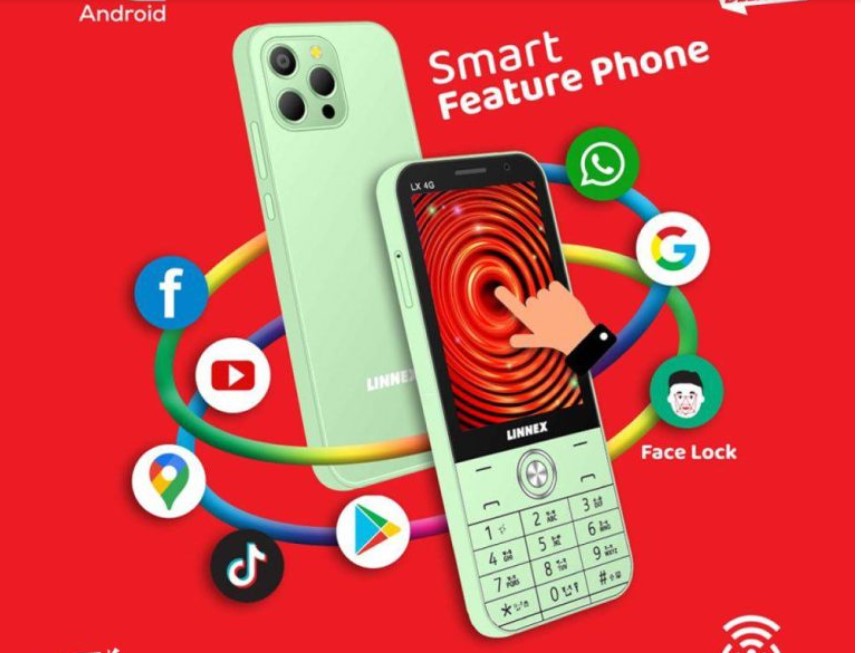 Linnex LX 4G Smart Feature Phone android,playstore,WiFi,WhatsApp,youtube supported. 