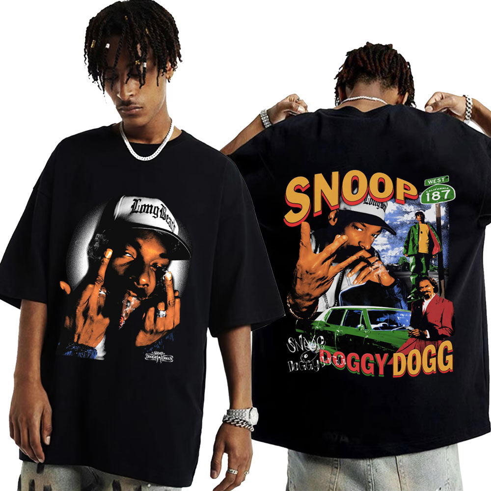 Rapper Snoop Dogg Graphic T Shirt Men's Hip Hop Fashion Style Funny T Shirts Summer Unisex Oversized T-shirt Streetwear. 