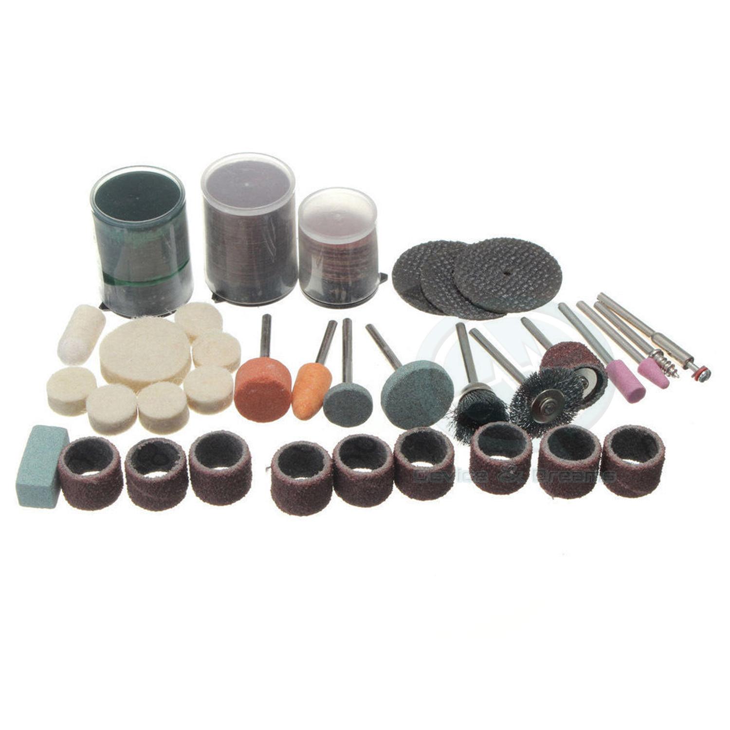 105 Piece Drill Bit Rotary Set Kit Hobby Polishing Grinding Sanding Engraving Tool. 