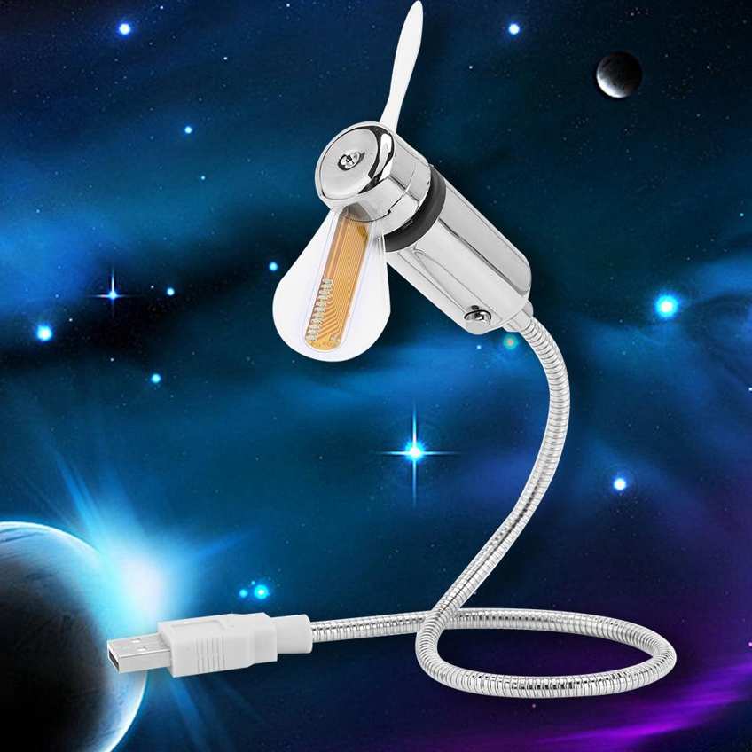 Flexible USB Fan LED Programmable RGB Color Message Display For PC Laptop. 