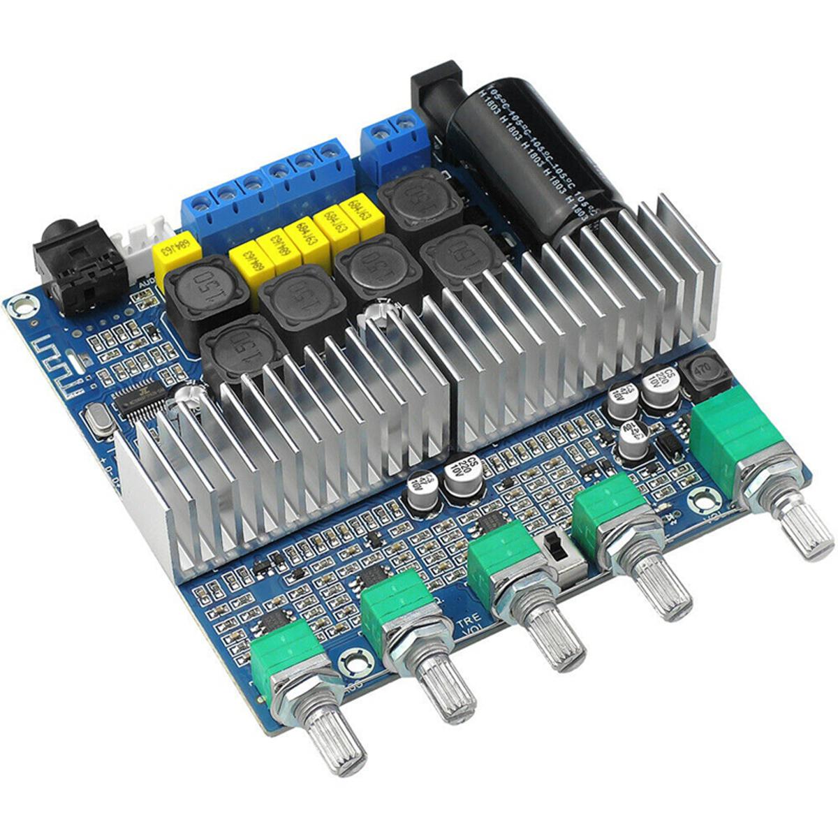 TPA3116D2 DC12V-24V Bluetooth 4.2 Subwoofer Audio Amplifier Board 2.1 Channel Power 2 x 50W+100W TPA3116 Amplificador