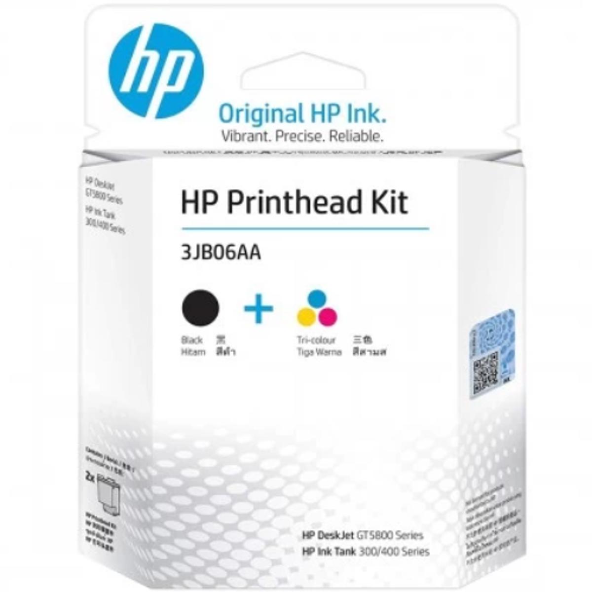 HP GT51/GT52 3JB06AA Black & Tri-Color Combo Printer Head Kit