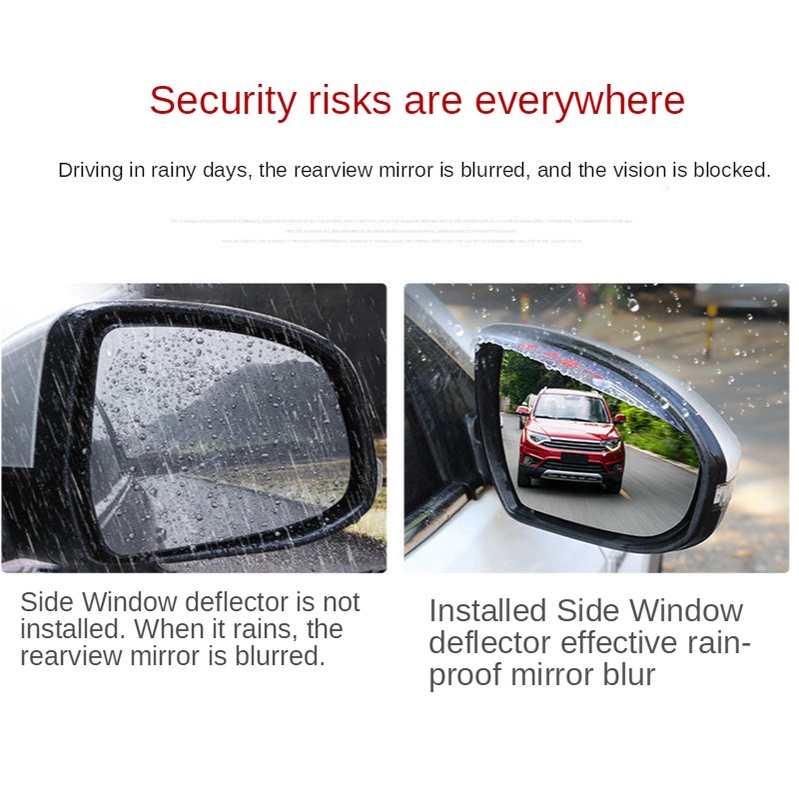 For Geely Coolray Azkarra Okavango Car Side Rear View Mirror Rain Eyebrow Visor Look Sun Shade Snow Guard Weather Shield Cover Auto Accessories. 