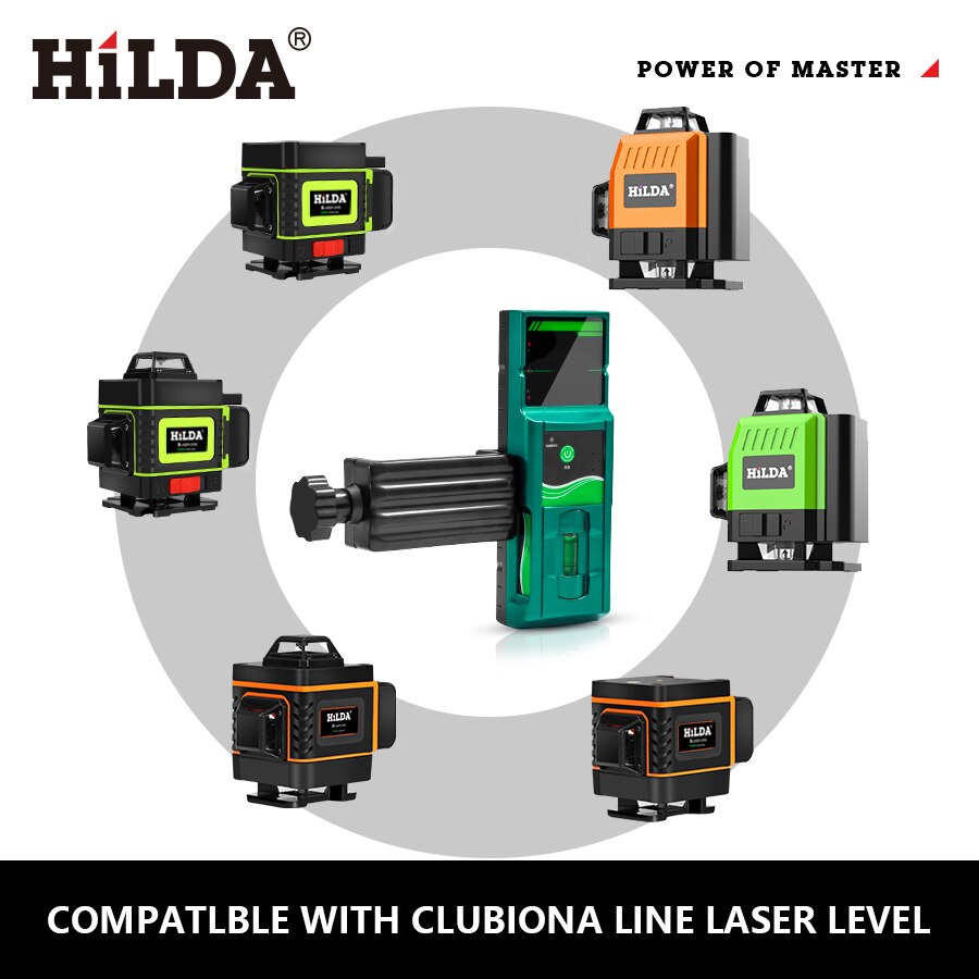 HILDA Laser Level Dedicated Receiver Outdoor Receiver Pulse Laser Receiver Laser Level Detector. 