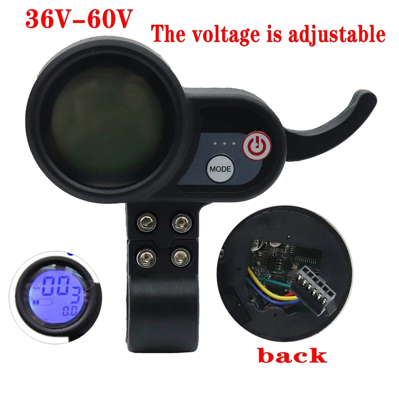 60V 50A Brushless Controller Dual Motor+36V-60V LCD Display Dashboard for Electric Scooter E Bike Replacement Parts. 